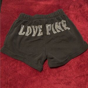 PINK Victoria's Secret Black Athletic Shorts